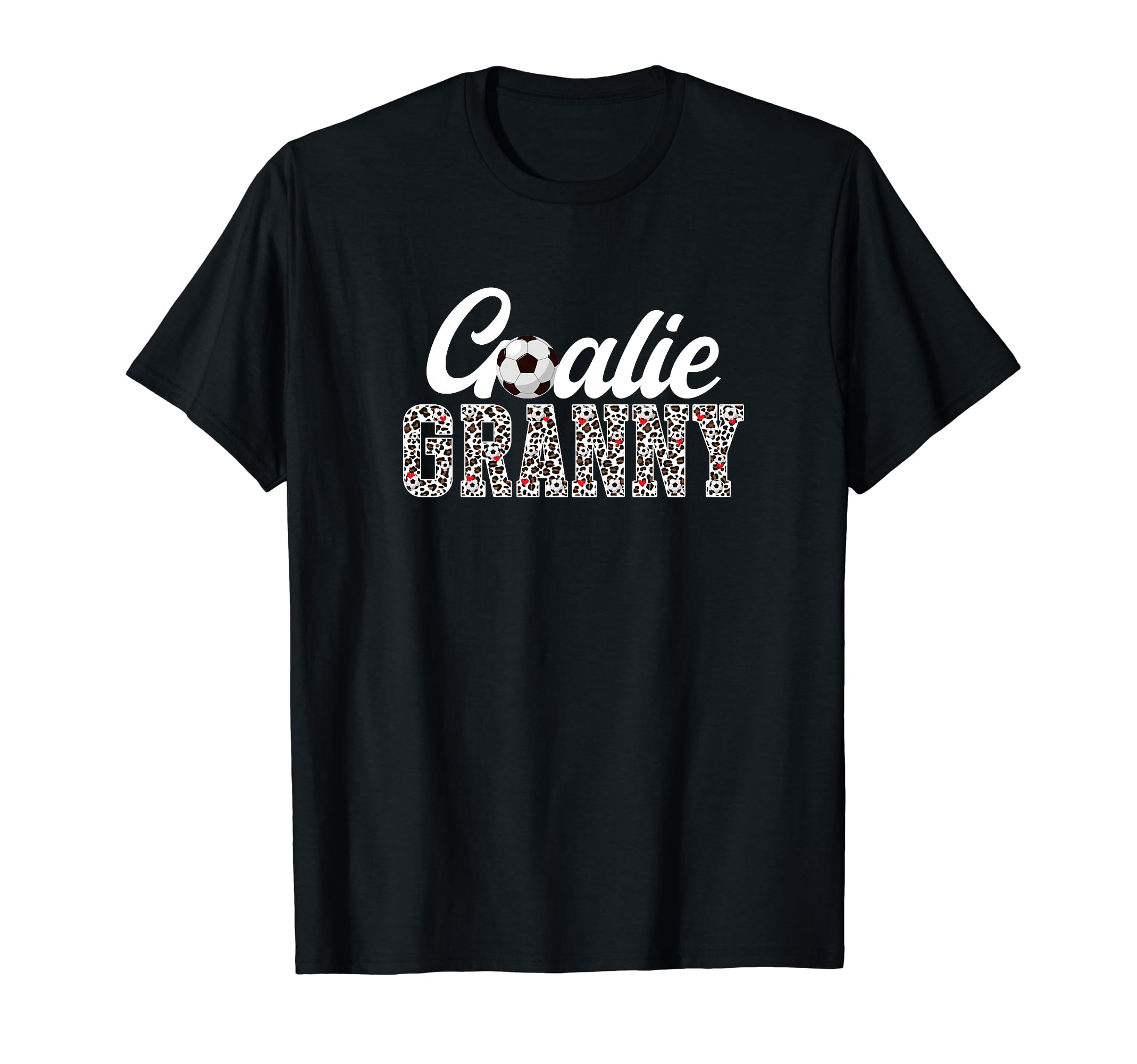 Soccer Goalie Granny Leopard T-Shirt - Fun Novelty Design for Adults