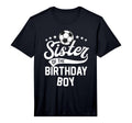 Sister Birthday Matching Family Soccer T-Shirt - Minimalist Print Unisex