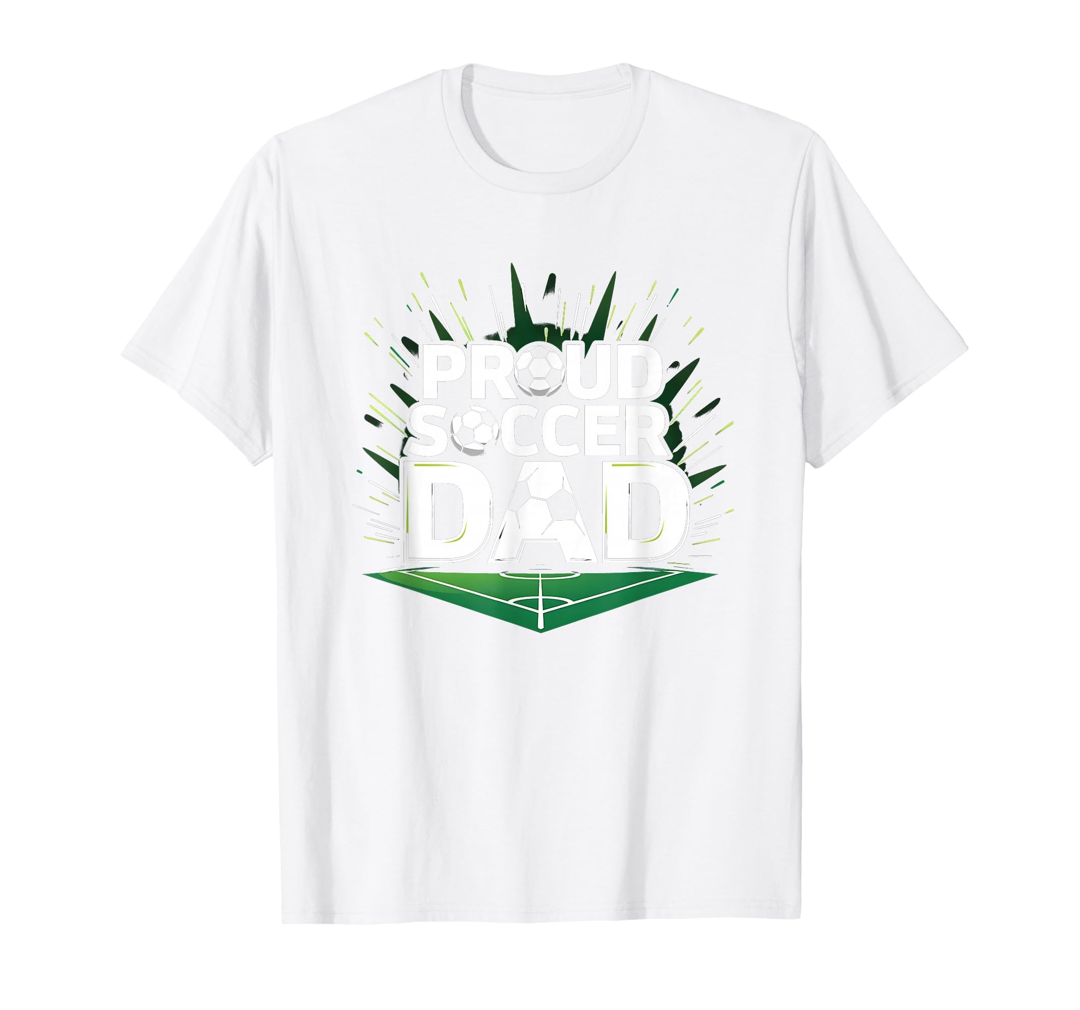 Proud Soccer Dad Cheering Sideline T-Shirt - Custom Art Print Men Women