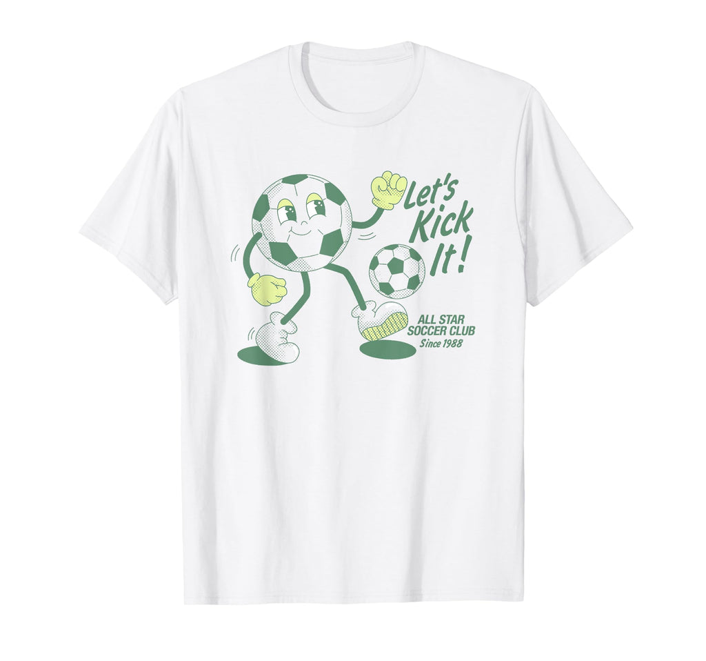 Trendy Lets Kick It All Star Soccer T-Shirt - Unique Graphic Men Women