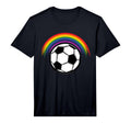 Mens Rainbow Soccer Pride Lgbtq Soccer T-Shirt - Trendy Graphic Men Women