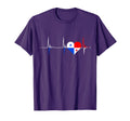 Panama Heart Panama Heartbeat Ecg Pulse T-Shirt - Custom Art Print Unisex