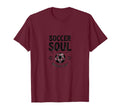 Soccer Soul Warrior Heart Womens T-Shirt - Custom Art Print Men Women