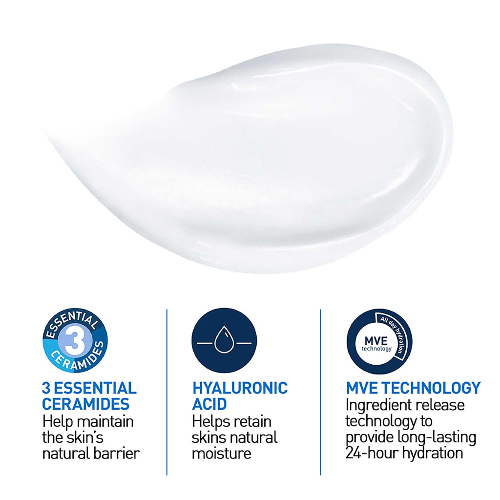 CeraVe Moisturizing Cream for Dry Skin - 340g, Fragrance-Free, Hypoallergenic & Non-Comedogenic