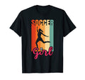 Female Soccer Player Athletic T-Shirt - Novelty Apparel Men Women
