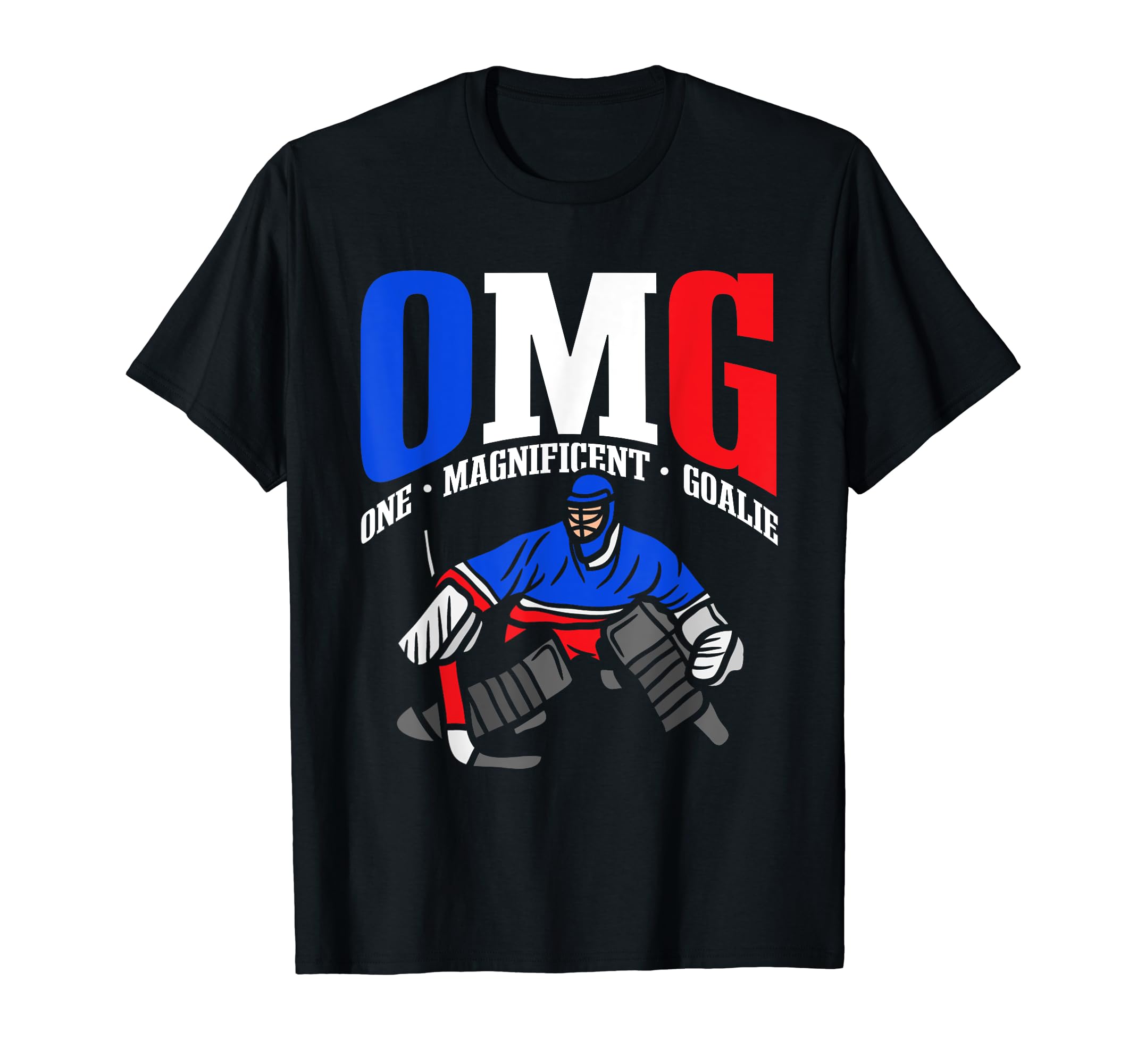Ice Hockey Player Funny Goalkeeper T-Shirt - Aesthetic Graphic Unisex