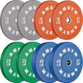 2 Inch Bumper Plates，10-500lbs，Barbell Rubber Olympic Weight Plates Set for Home Gym, Strength Training & Weight Lifting, Multiple Options Colors