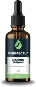 PURRFECTLY Omega-3 Fish Oil for Cats | Premium Senior Blend | Promotes Heart, Immune, Coat & Joint Health | Advanced Alaskan Salmon Oil for Aging Cats | Omega 3, 6 & 9 EPA & DHA (4 Fl Oz (Pack of 1)
