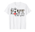 Love Game Soccer Game Day Leopard Gifts T-Shirt - Graphic Print Men Women