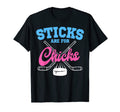 Field Hockey Sticks Chicks Sweeper T-Shirt - Novelty Apparel Unisex