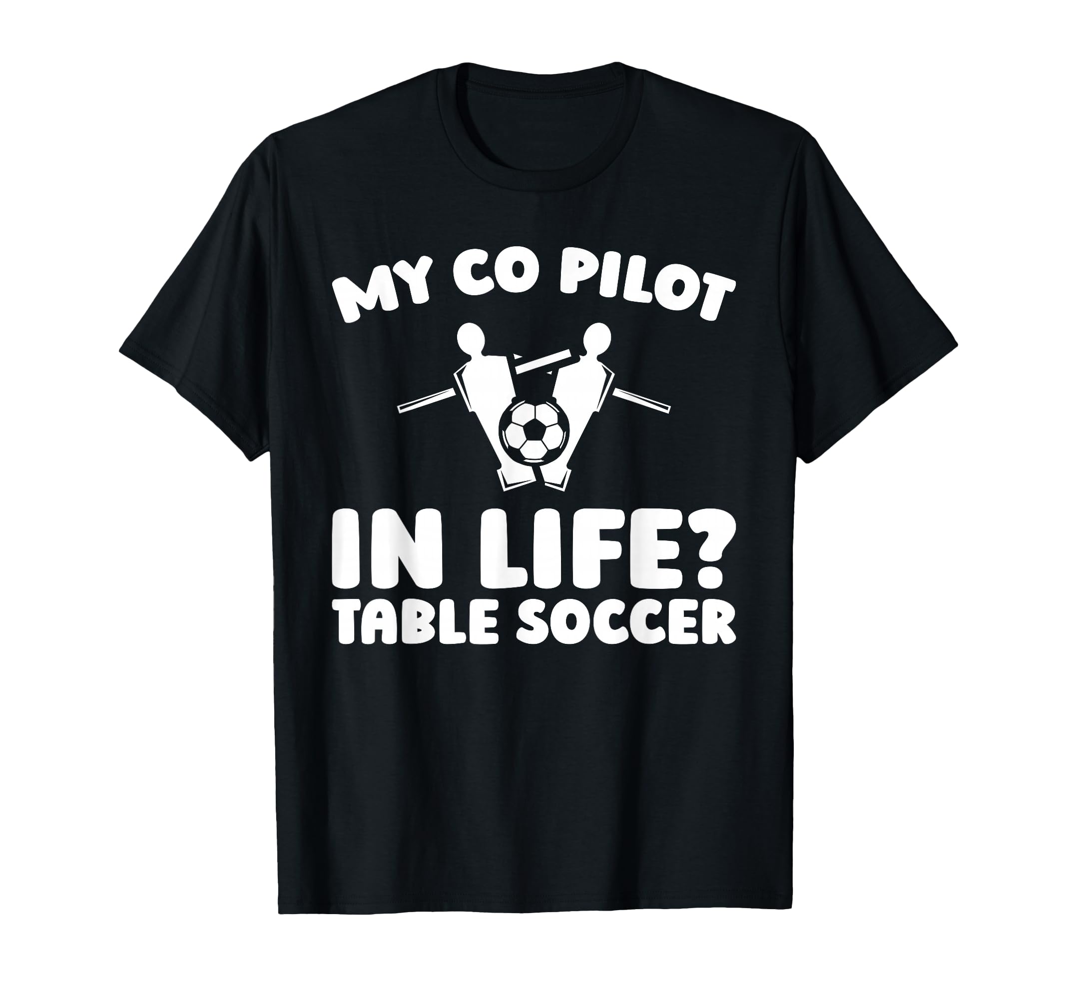 Table Soccer Kicker Foosball T-Shirt - Graphic Print for Adults