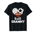 Ball Grammy Heart Funny Volleyball T-Shirt - Novelty Apparel for Adults