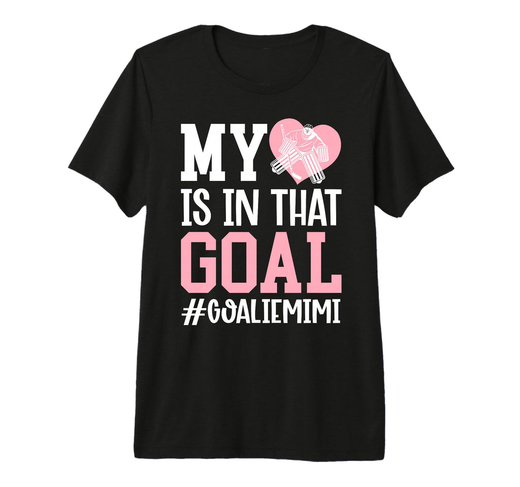 Proud Ice Hockey Goalie Mimi Hockey T-Shirt - Minimalist Print Men Women