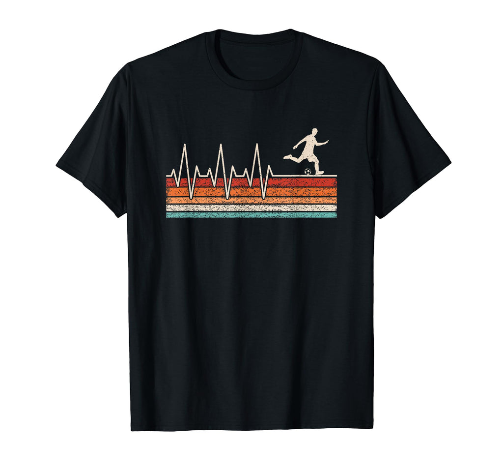 Soccer Player Heartbeat Football T-Shirt - Trendy Graphic Men Women