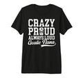 Crazy Proud Hockey Goalie Nana Hockey T-Shirt - Fun Novelty Design Unisex