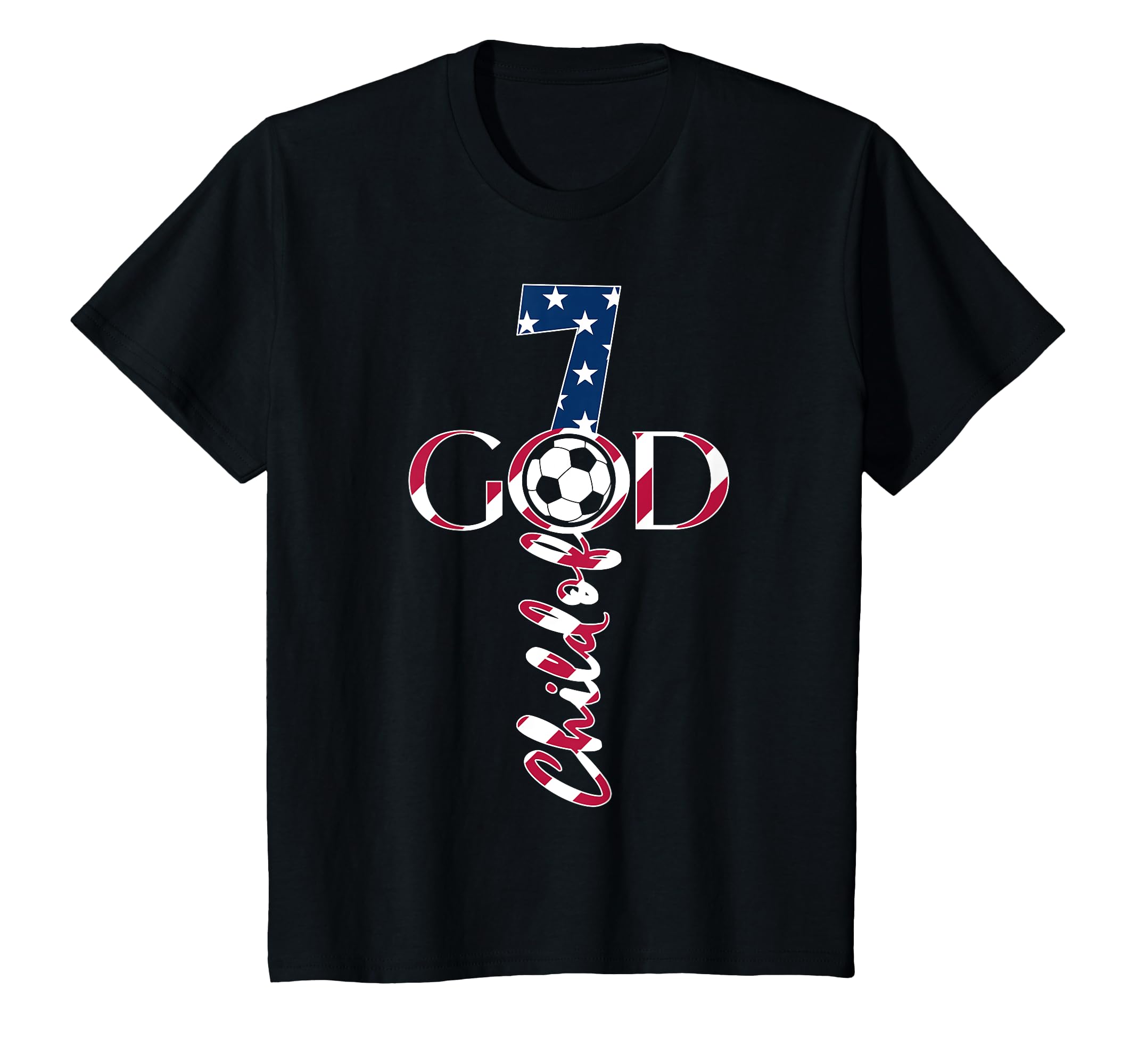 Jesus 7 Years Child God Soccer 7Th T-Shirt - Streetwear Style for Adults