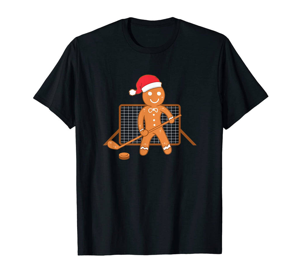 Hockey Goalie Gingerbread T-Shirt - Fun Novelty Design Men Women