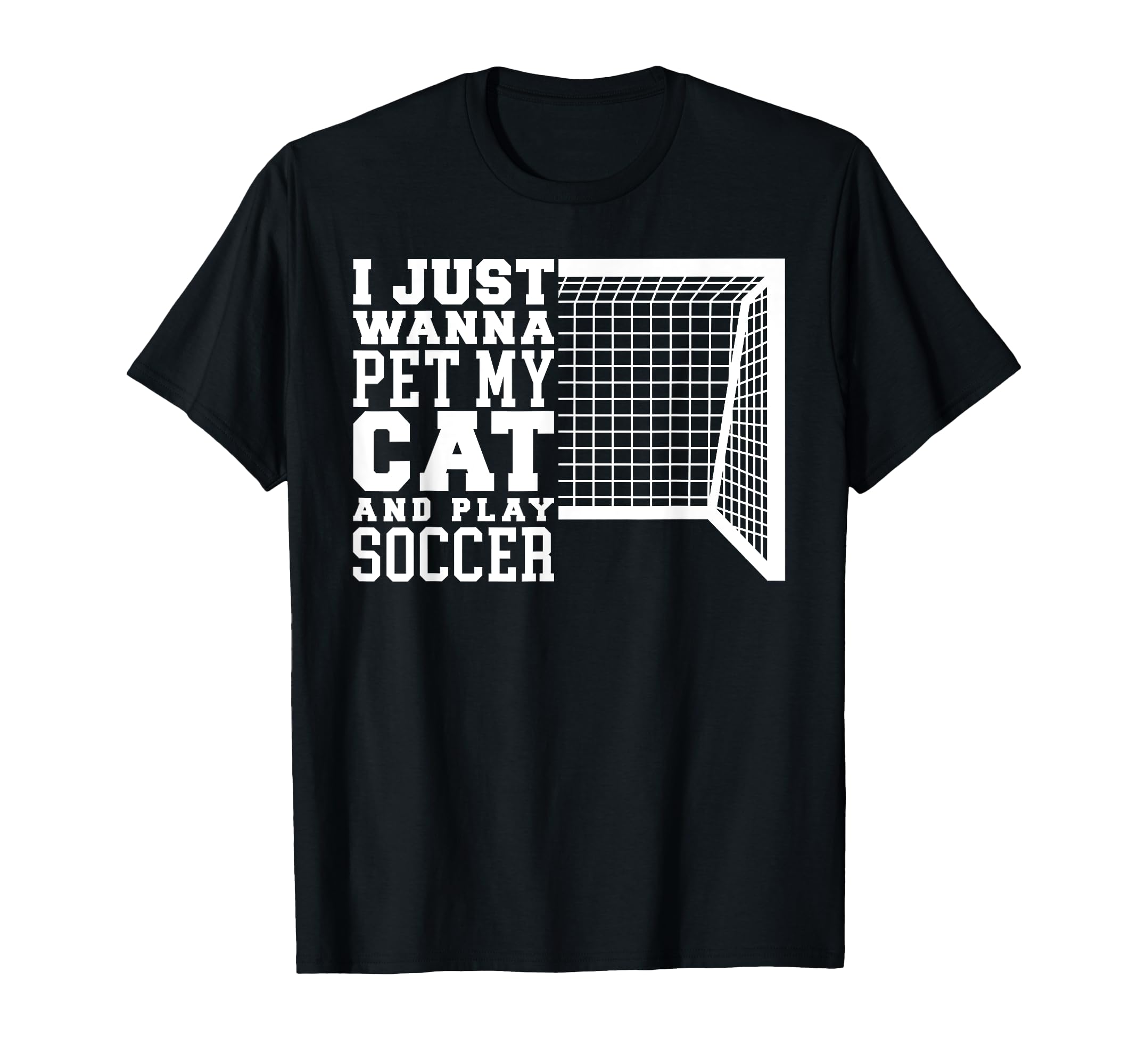 Pet My Cat And Play Soccer Funny T-Shirt - Custom Art Print Men Women