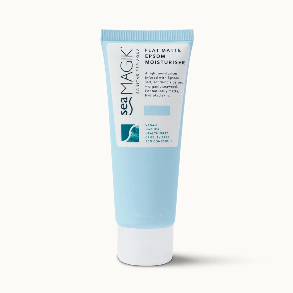 Dead Sea Spa Magik Flat Matte Epsom Moisturiser - Natural Skincare for Oily Skin, 75ml