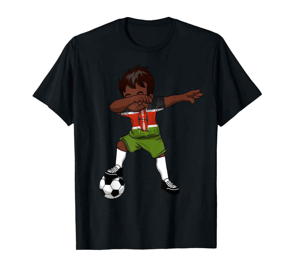 Dabbing Soccer Kenya Kenyan Nairobi T-Shirt - Unique Graphic for Adults