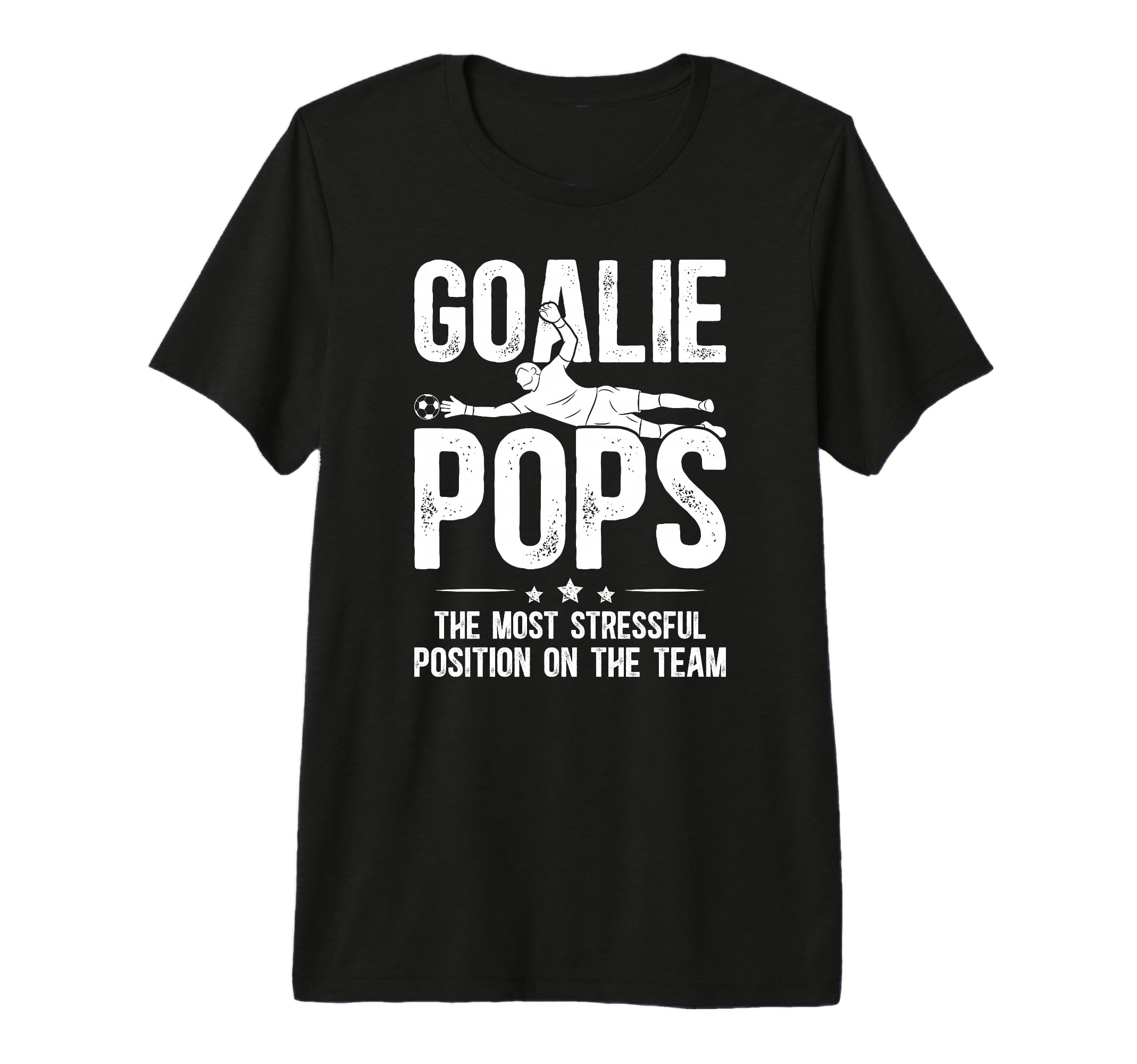 Mens Soccer Goalie Pops Definition T-Shirt - Unique Graphic for Adults