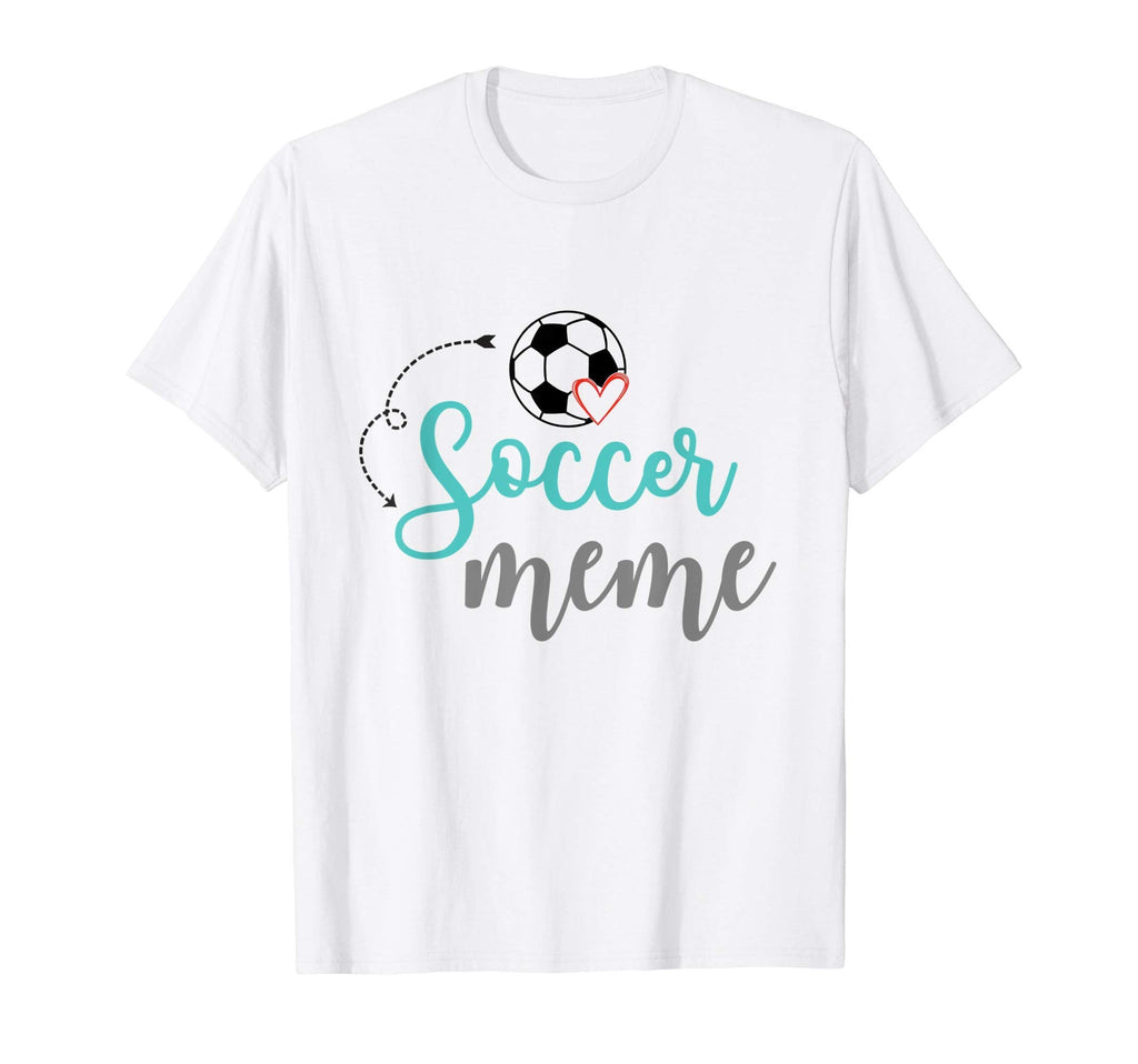 Soccer Meme Soccer Ball Heart T-Shirt - Custom Art Print Unisex