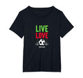 Live Love Soccer Inspiring T-Shirt - Casual Everyday Wear for Adults