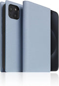 D8 Full Grain Leather Wallet Case for iPhone 15 - [2-in-1] Handcrafted Detachable Diary Style with Magnetic MagSafe Back Cover, Gift Box Included (Powder Blue)