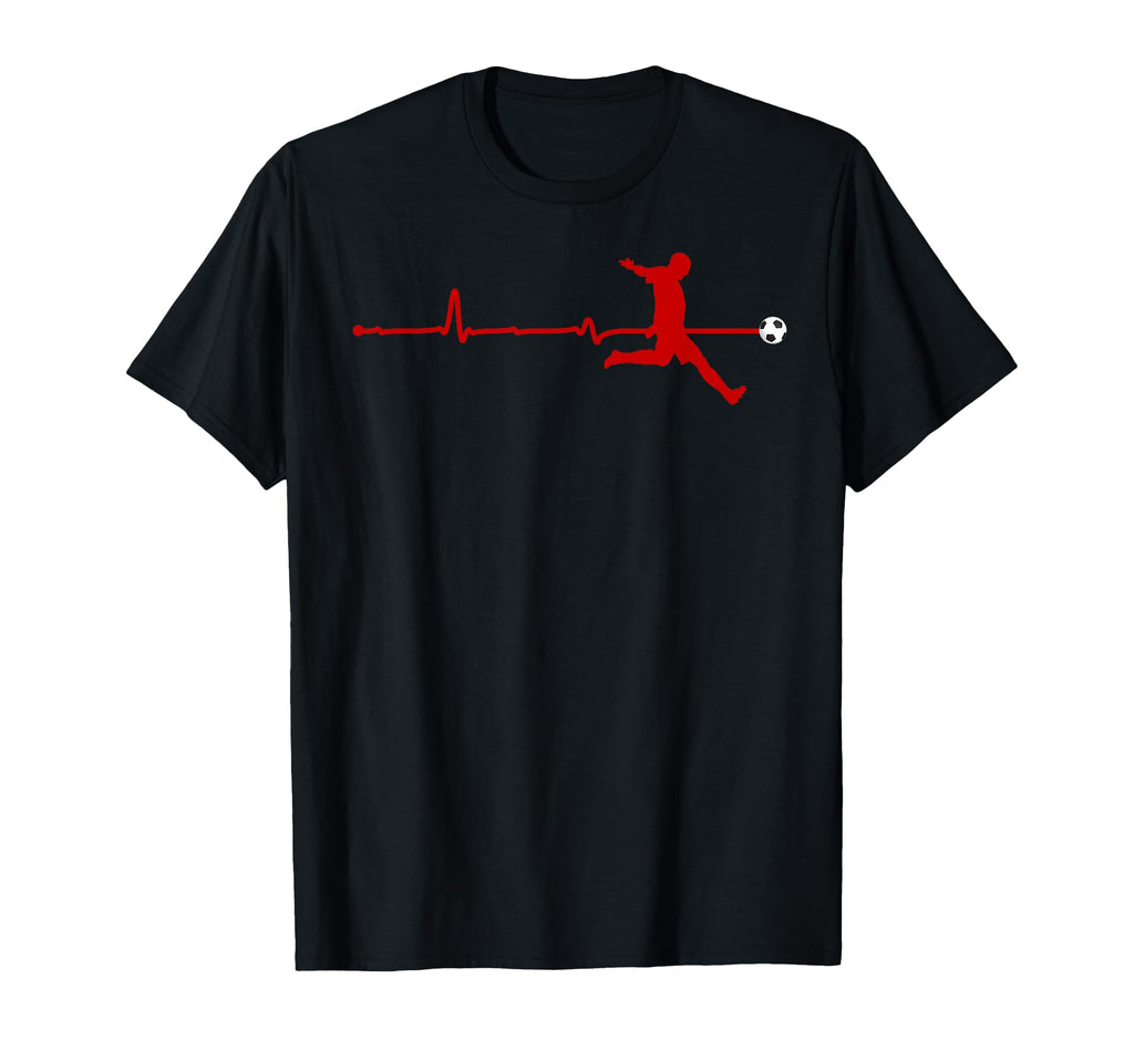Soccer Heartbeat Football Passion Sport T-Shirt - Trendy Graphic Men Women