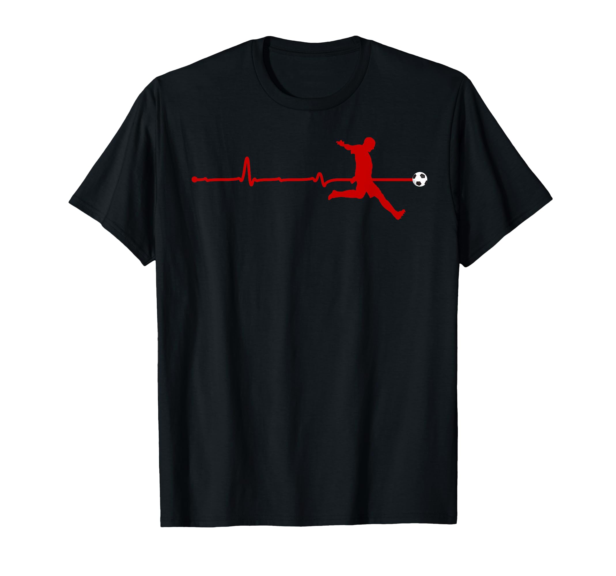 Soccer Heartbeat Football Passion Sport T-Shirt - Trendy Graphic Men Women