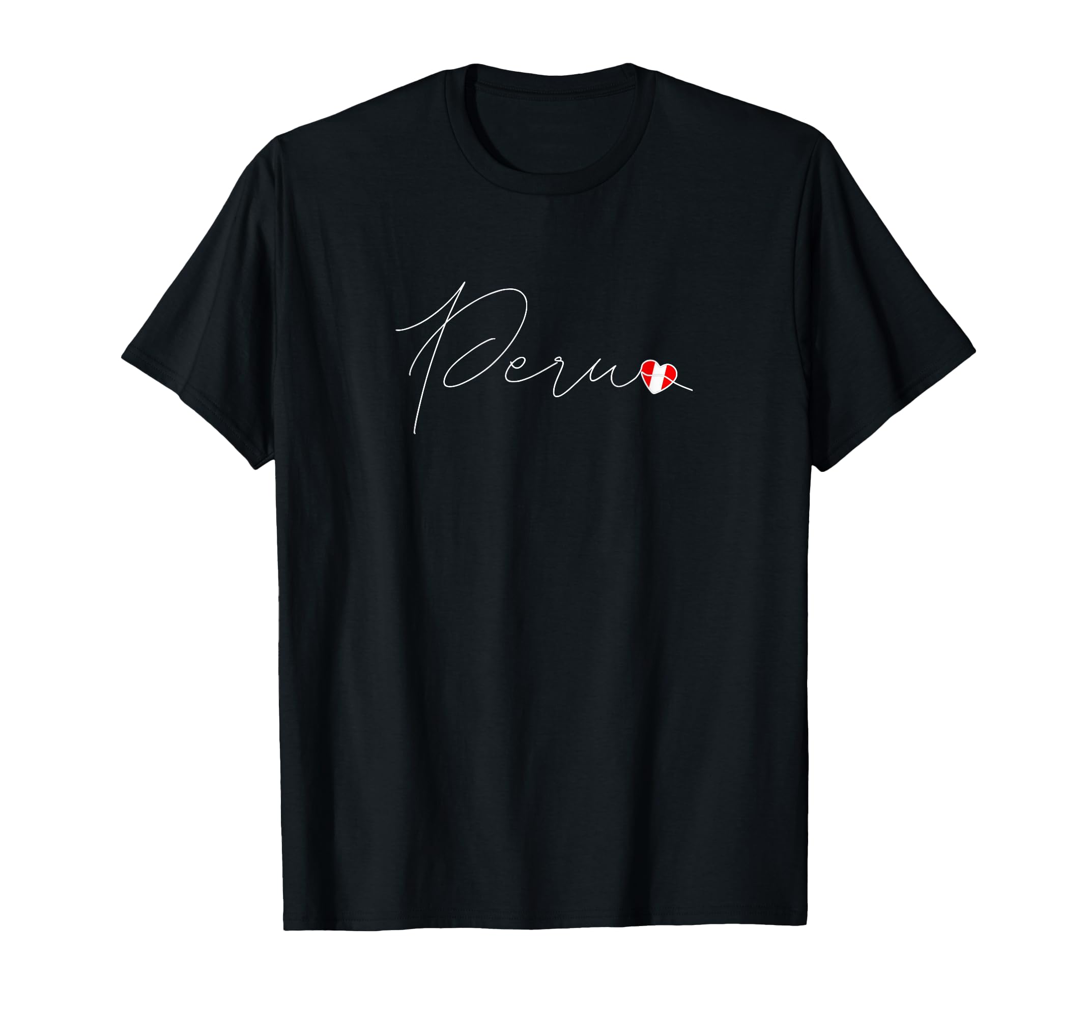 Per Simple Love Peruvian Flag Heart T-Shirt - Streetwear Style Men Women