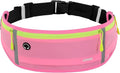 USHAKE Slim Running Belt, Workout Fanny Pack for Men Women,Exercise Waist Pack for Apple iPhone Holder, Runner Belt for Running Walking Cycling Camping Gym
