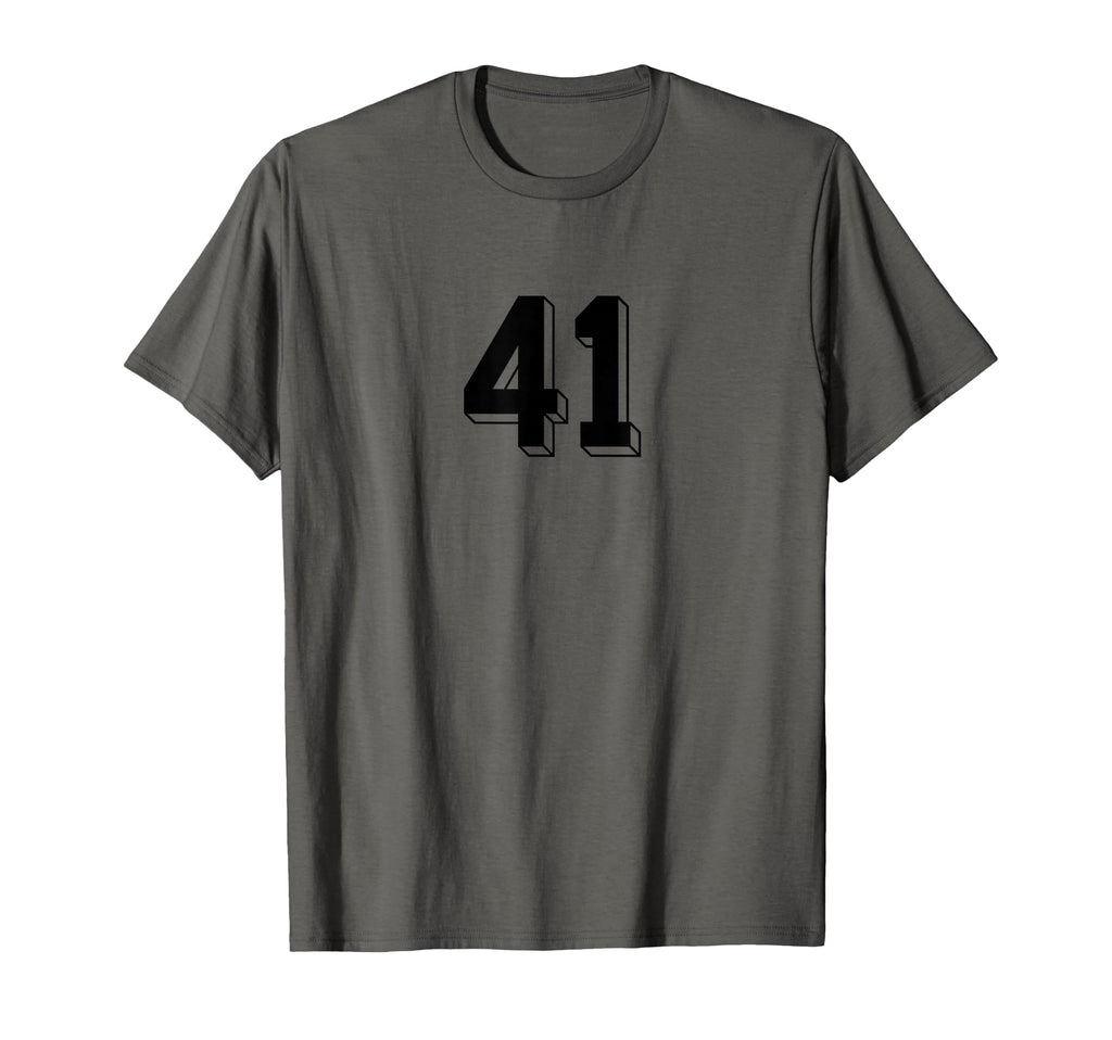 Number 41 80S 90S Soccer Team T-Shirt - Casual Everyday Wear Men Women