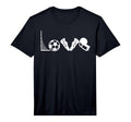Soccer Football I Love Soccer Funny T-Shirt - Novelty Apparel for Adults