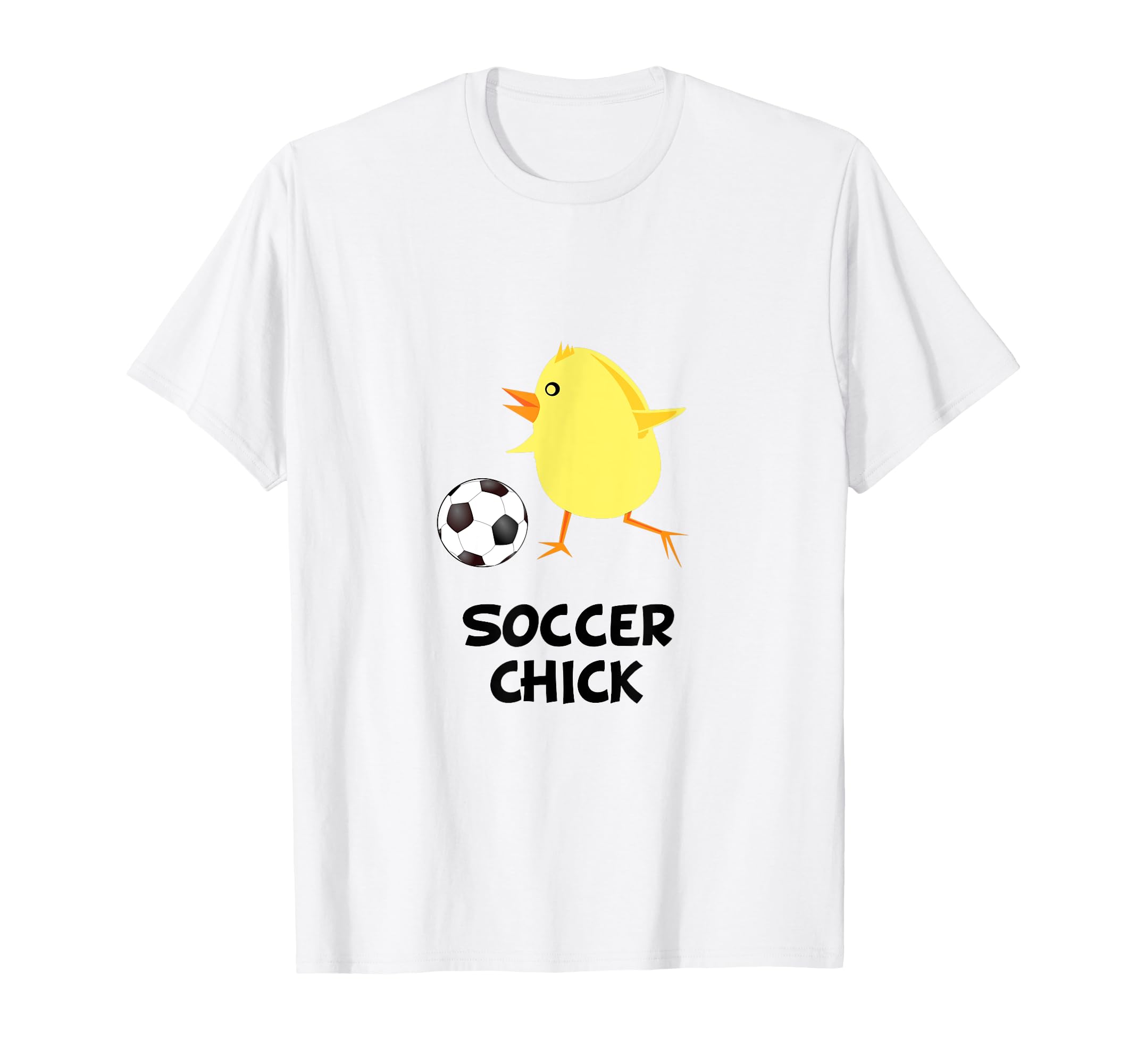 Soccer Chick Funny Female Sport T-Shirt - Minimalist Print Men Women