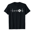 Soccer Ball Heartbeat Soccer Lovers T-Shirt - Graphic Print for Adults