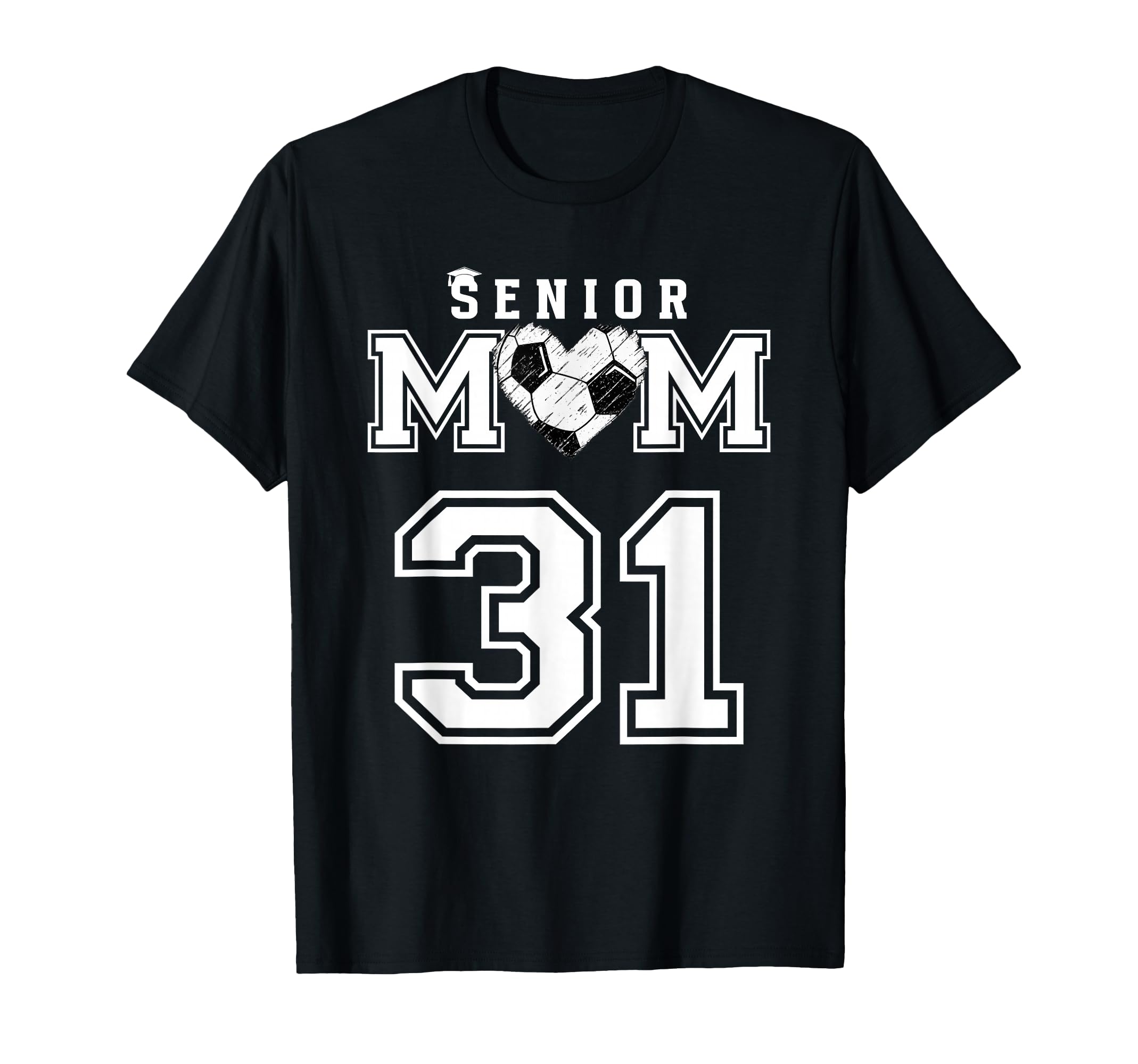 Proud Senior Soccer Mom Custom Jersey T-Shirt - Unique Graphic Men Women