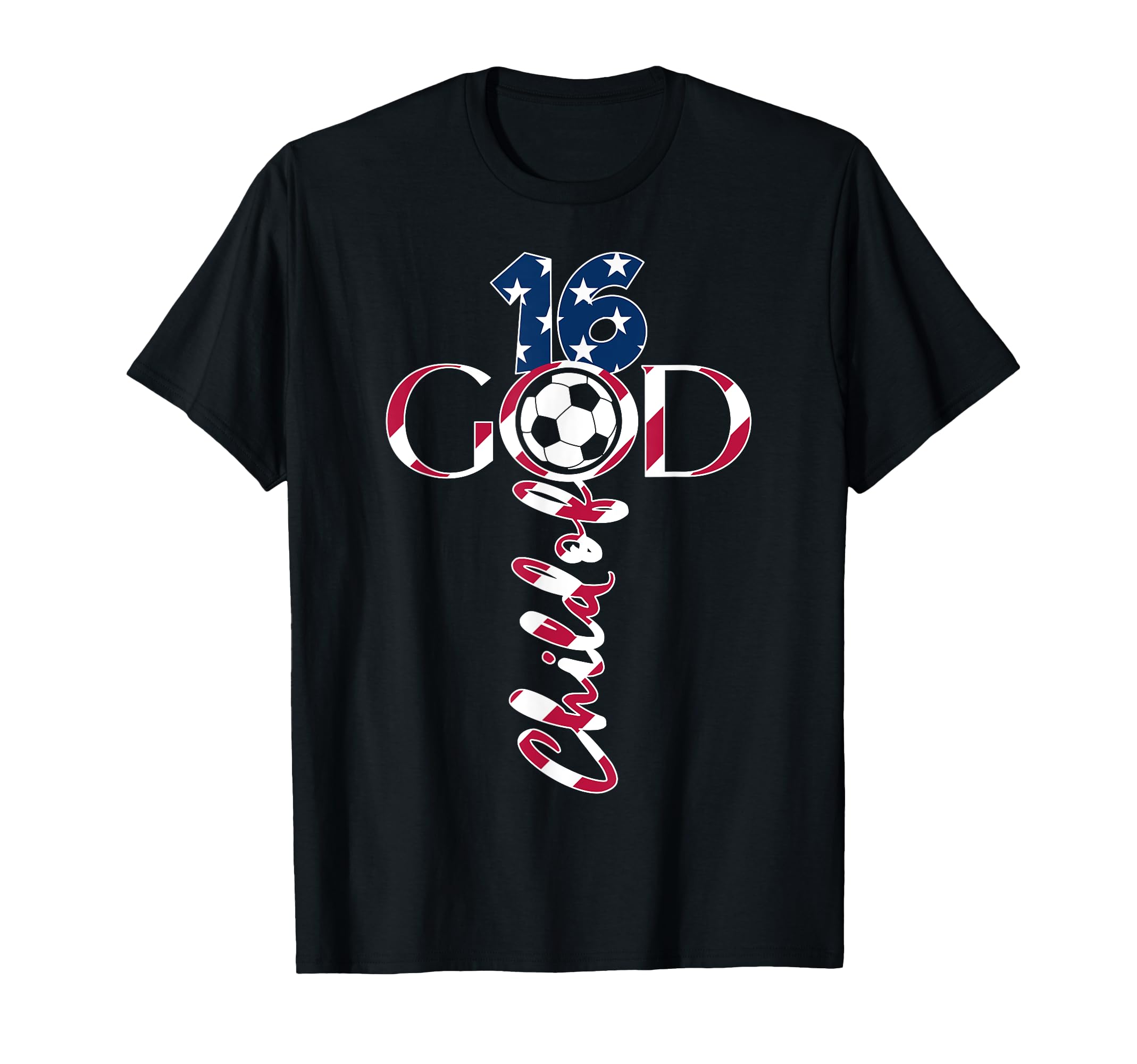 Jesus 16 Years Child God Soccer 16Th T-Shirt - Custom Art Print Men Women