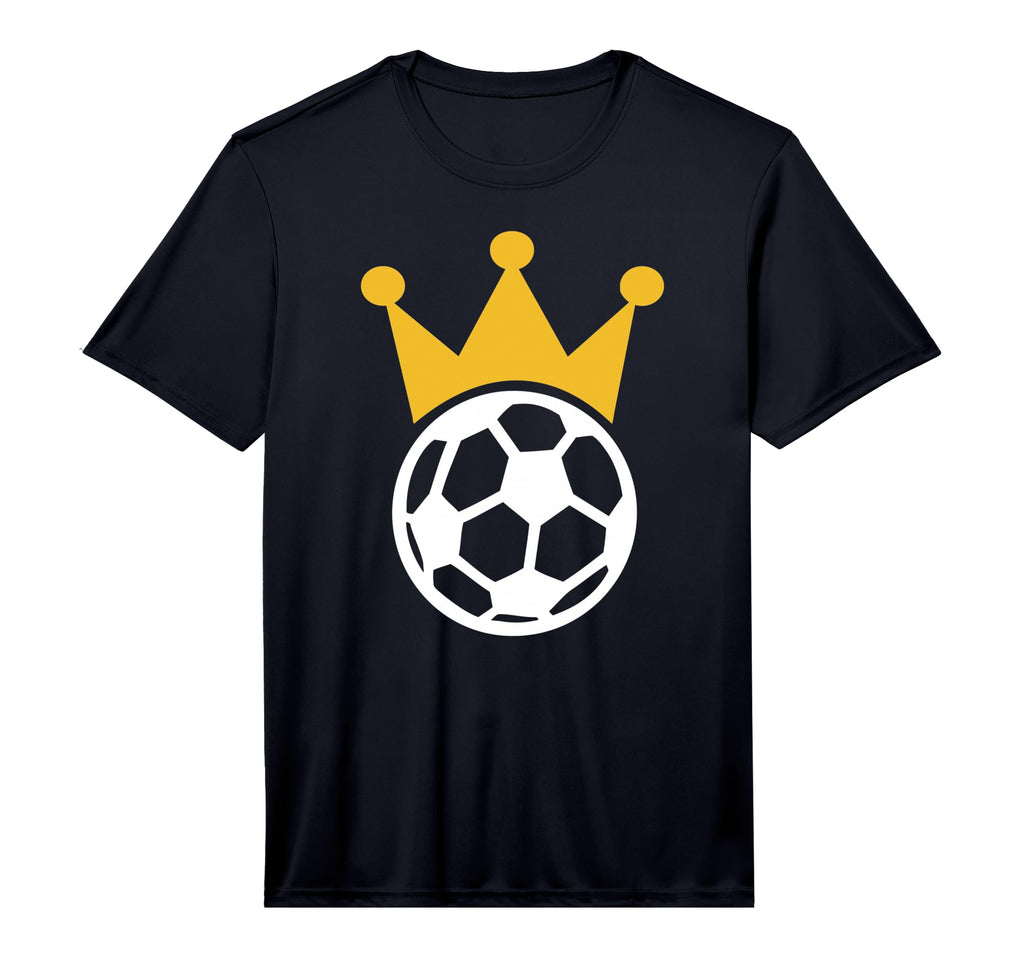 Soccer Crown Performance T-Shirt - Aesthetic Graphic Men Women