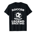 Born 1962 Team Sports Player Soccer T-Shirt - Trendy Graphic Unisex