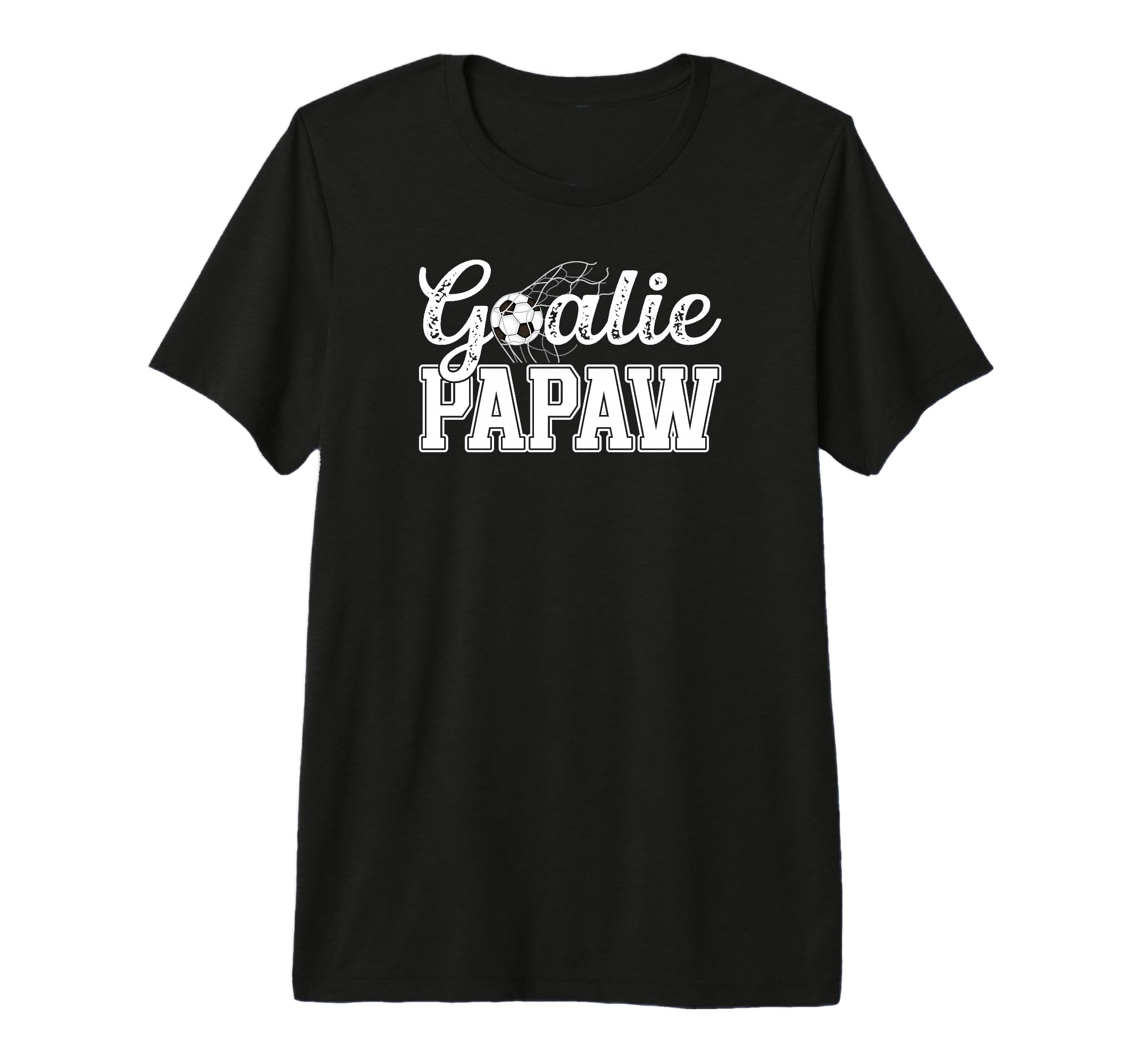 Mens Soccer Goalie Papaw Soccer T-Shirt - Trendy Graphic Men Women