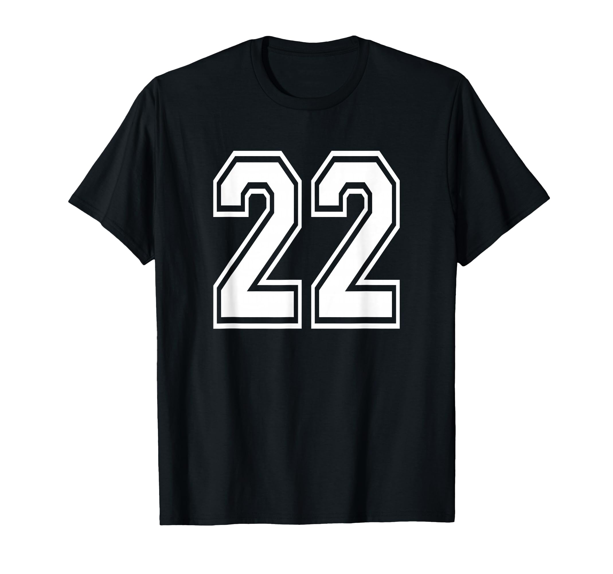 Number 22 Numbered Uniform Sports T-Shirt - Custom Art Print Men Women