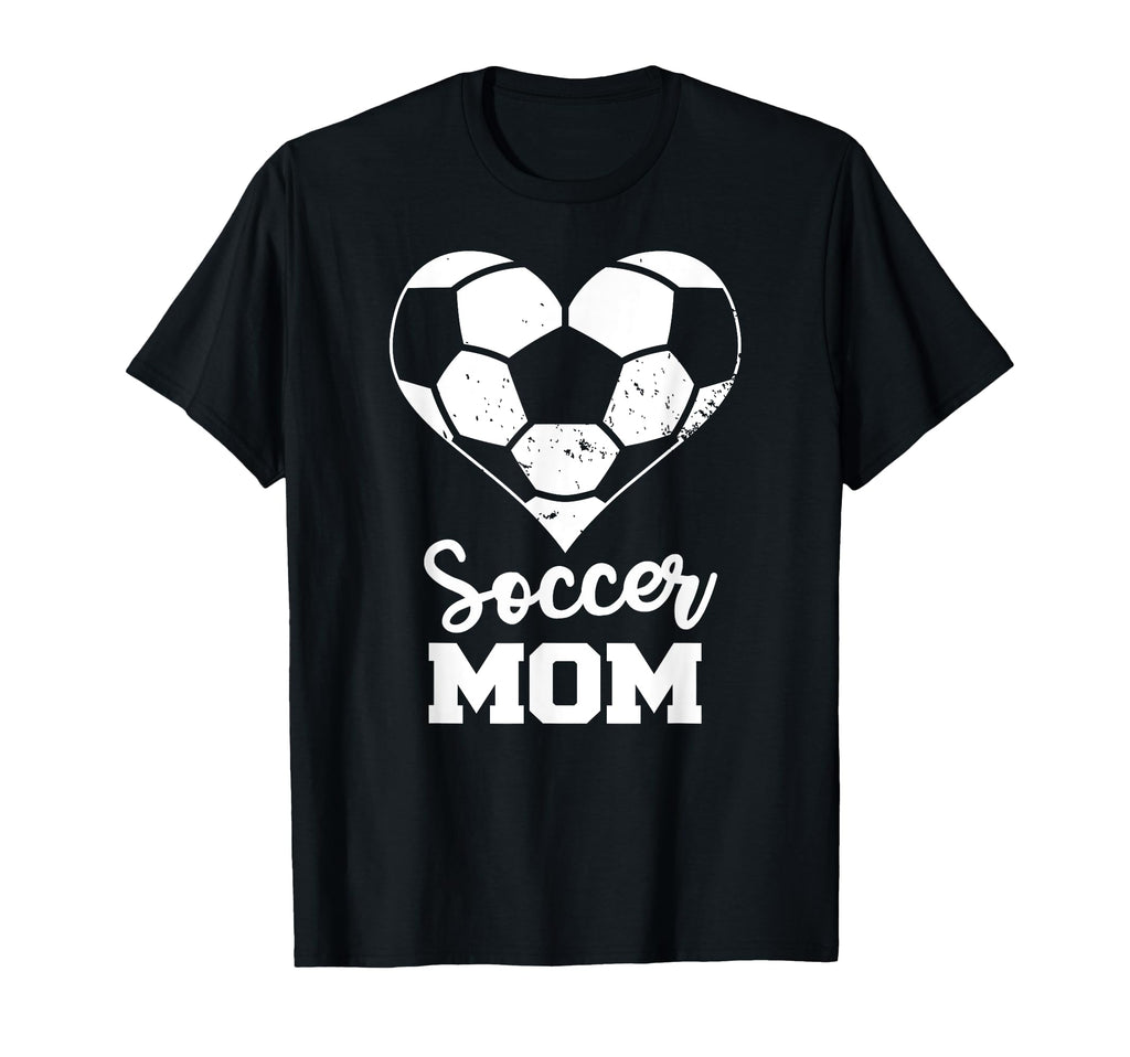 Soccer Mom Heart Funny Soccer T-Shirt - Trendy Graphic Men Women