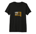 Soccer Funny Life Is About Goals Tri T-Shirt - Fun Novelty Design Unisex