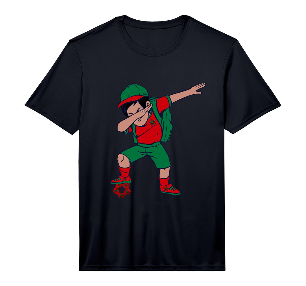 Moroccan Pride Moroccan Soccer T-Shirt - Streetwear Style for Adults