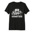 Soccer Godmother Soccer Mom Tri Blend T-Shirt - Minimalist Print for Adults