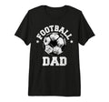 Mens Football Dad Sketch Soccer Ball T-Shirt - Minimalist Print Unisex