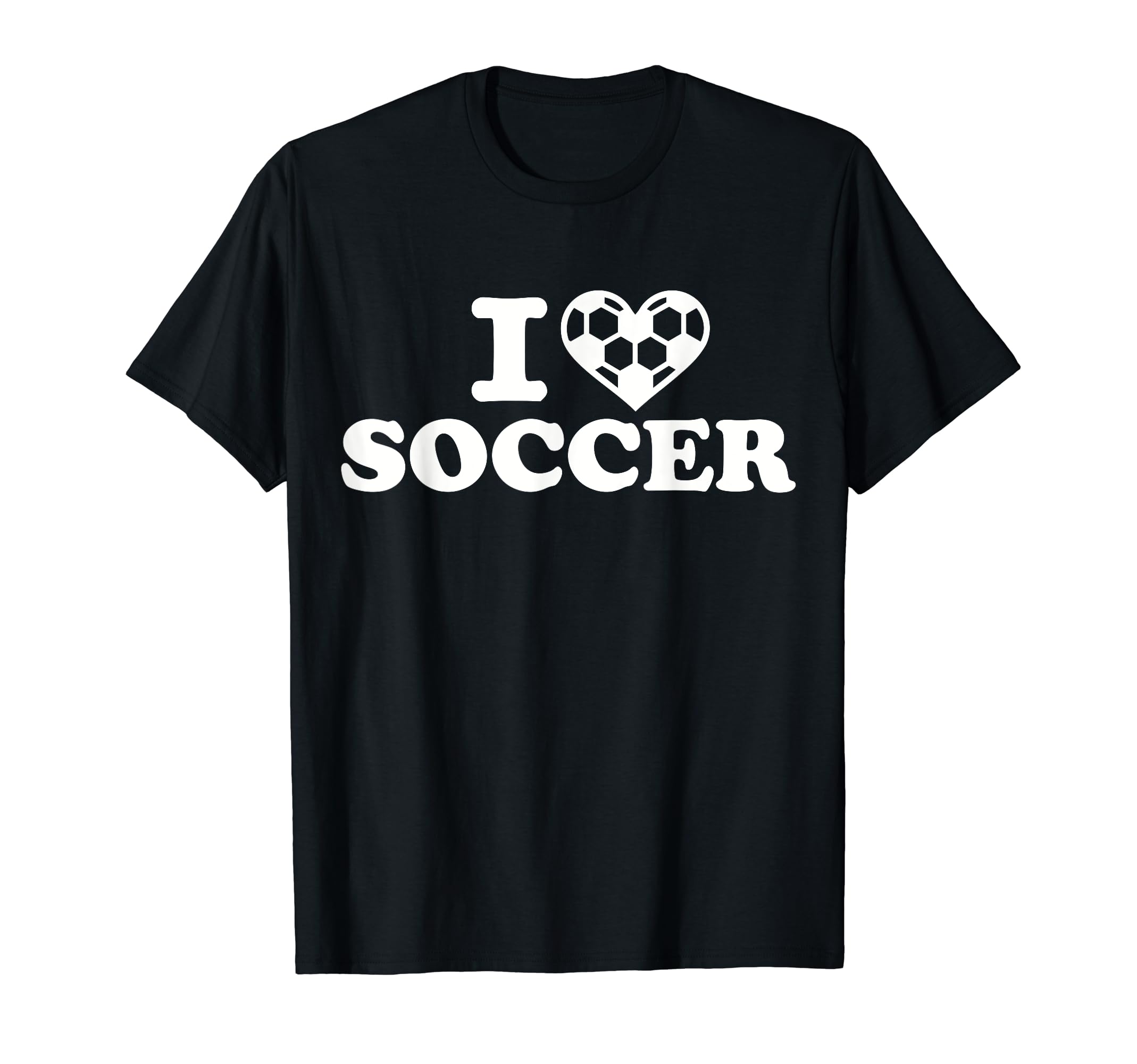 I Love Soccer T-Shirt - Minimalist Print Men Women