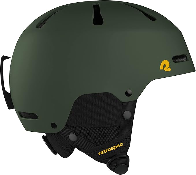 Retrospec Comstock Ski Helmet - Snowboard Helmet for Adults & Youth - Adjustable Fit Snow Helmet with Protective Shell and Breathable Vents for Men, Women, Boys & Girls