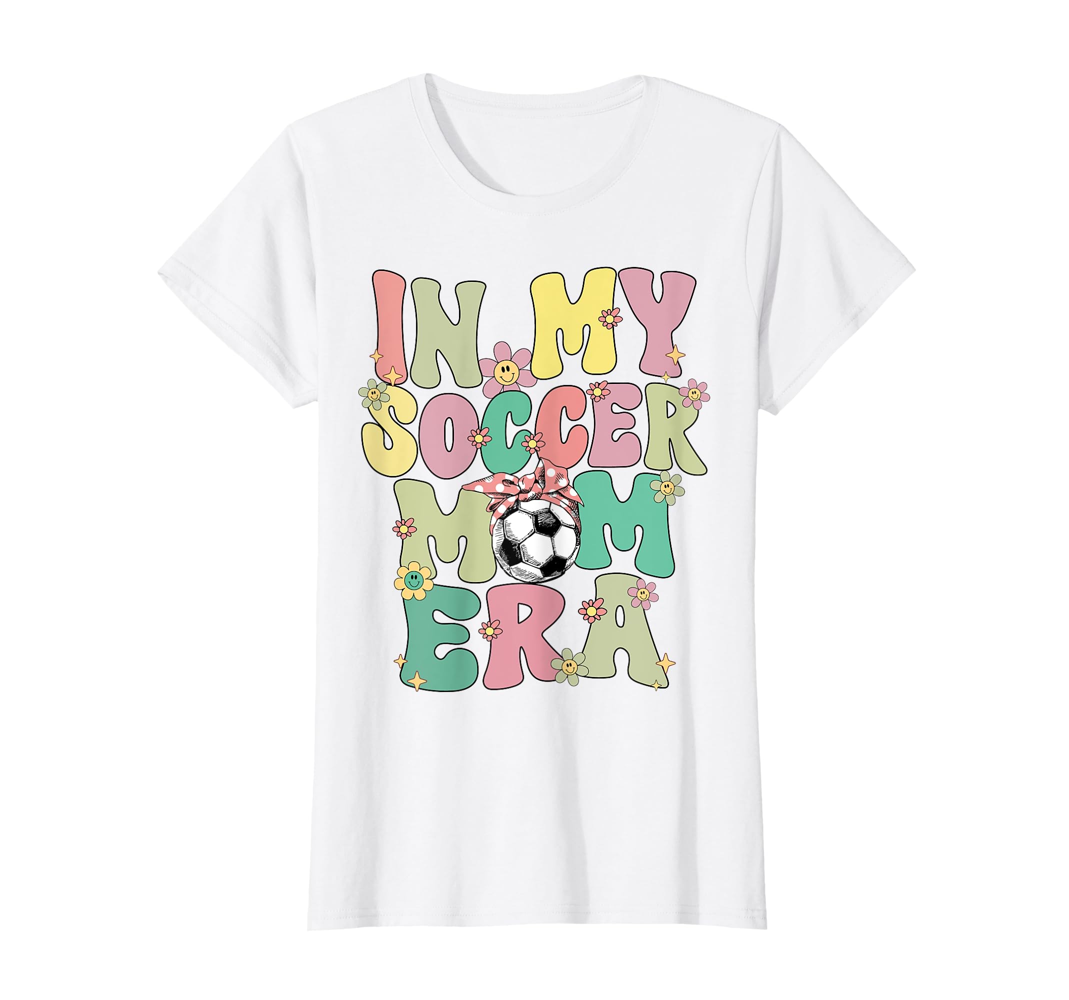 My Soccer Mom Era Groovy Soccer Mom T-Shirt - Minimalist Print Men Women